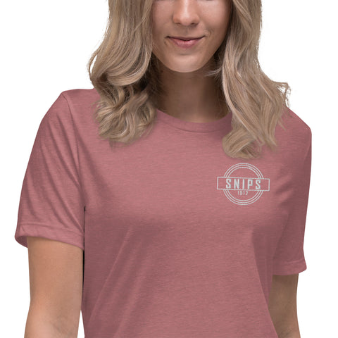 SNIPS1912 - Lockeres Damen-T-Shirt mit Stick