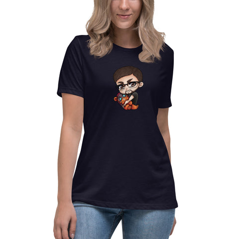 Larryfromspain - Lockeres-Damen-T-Shirt mit Druck