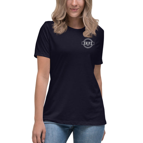 SNIPS1912 - Lockeres Damen-T-Shirt mit Stick