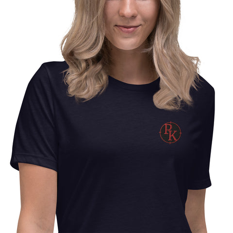 pixelkev_ - Lockeres-Damen-T-Shirt mit Stick