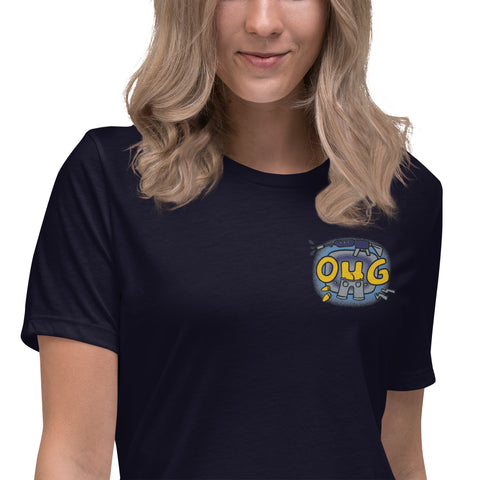 chief_tobi - Lockeres Damen-T-Shirt mit Stick