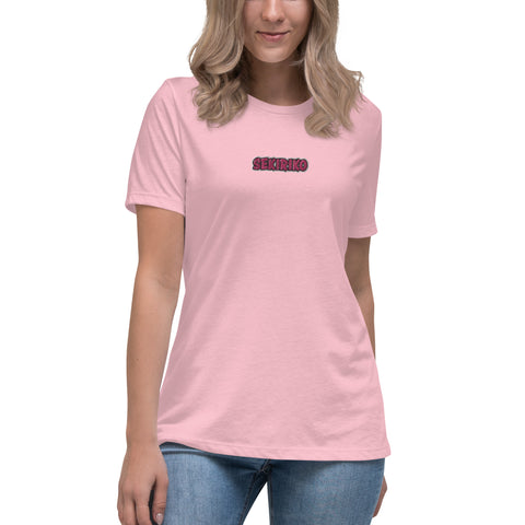 Sekiriko - Lockeres-Damen-T-Shirt mit Stick