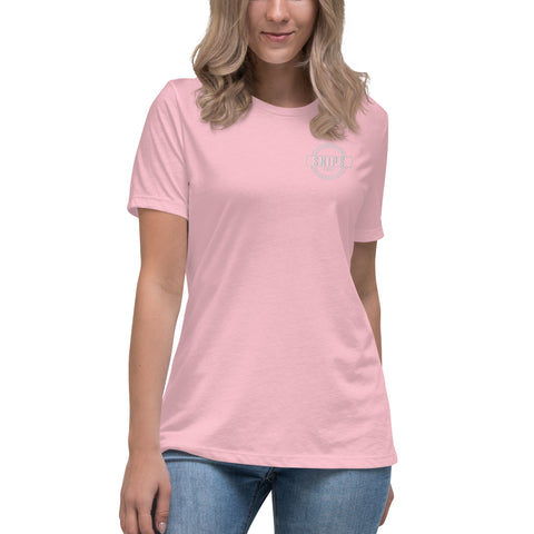 SNIPS1912 - Lockeres Damen-T-Shirt mit Stick