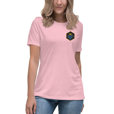 chief_tobi - Lockeres Damen-T-Shirt mit Stick