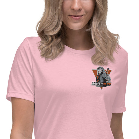 gamerdepptwitch - Damen-T-Shirt mit Stick