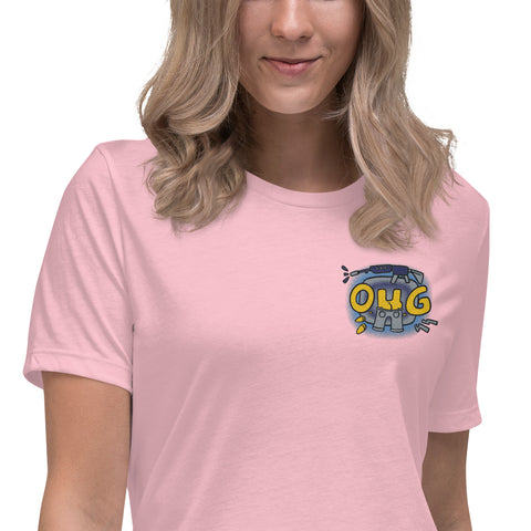 chief_tobi - Lockeres Damen-T-Shirt mit Stick