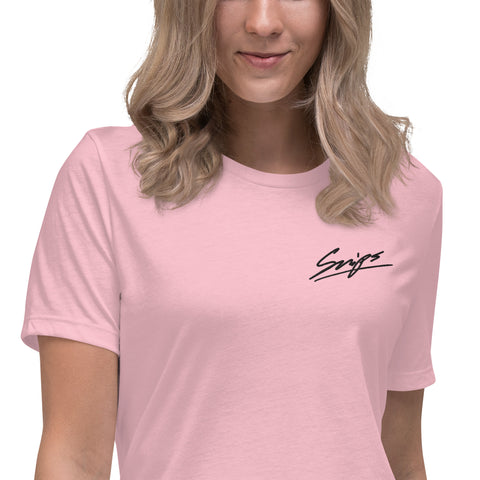 SNIPS1912 - Lockeres Damen-T-Shirt mit Stick