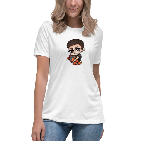 Larryfromspain - Lockeres-Damen-T-Shirt mit Druck