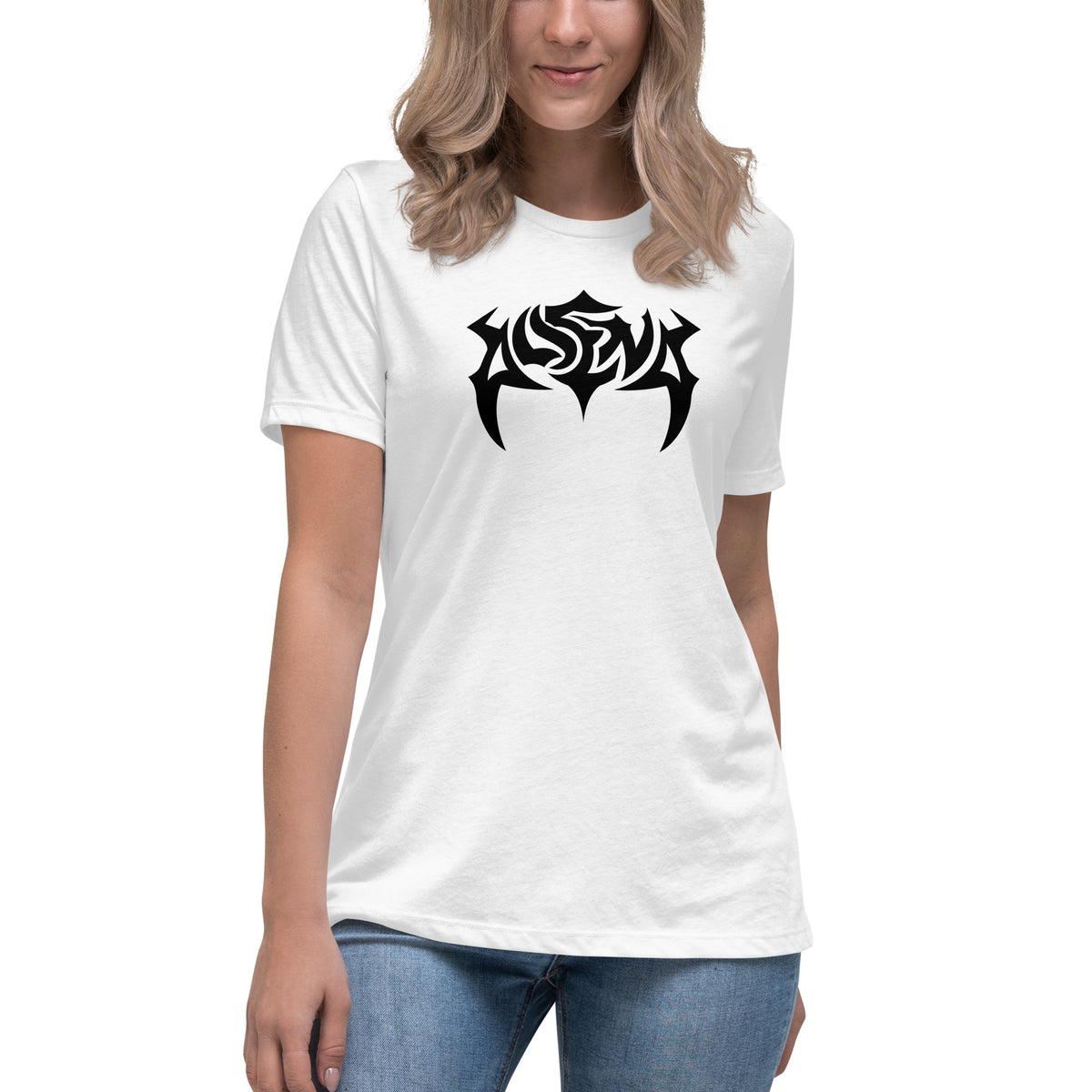 alienaxo - Damen-T-Shirt mit beidseitigem Druck