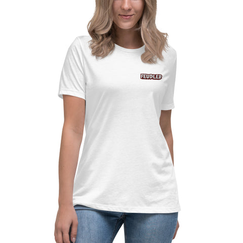 Feudler - Lockeres-Damen-T-Shirt mit Stick