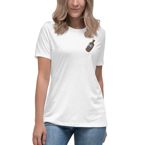 Pullle - Lockeres-T-Shirt für Damen mit Stick