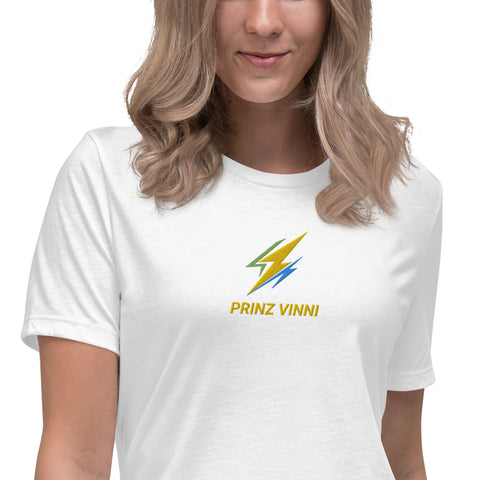 prinzvinni50 - Lockeres Damen-T-Shirt mit Stick