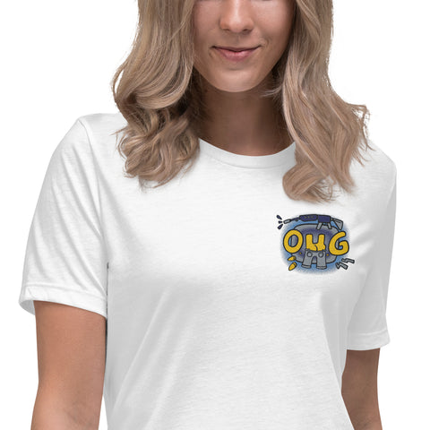 chief_tobi - Lockeres Damen-T-Shirt mit Stick