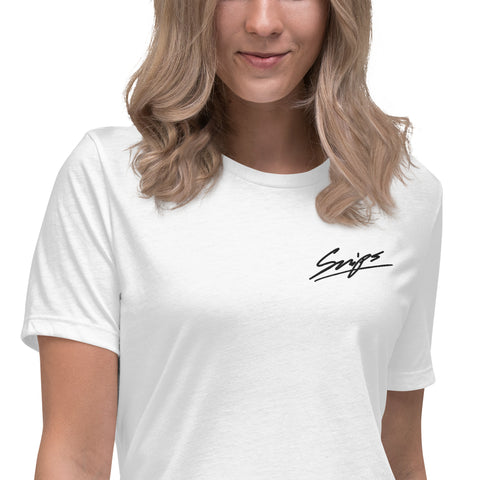 SNIPS1912 - Lockeres Damen-T-Shirt mit Stick