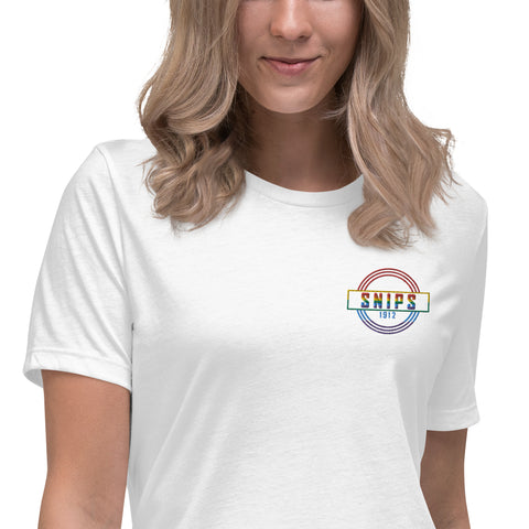SNIPS1912 - PRIDE Lockeres Damen-T-Shirt mit Stick