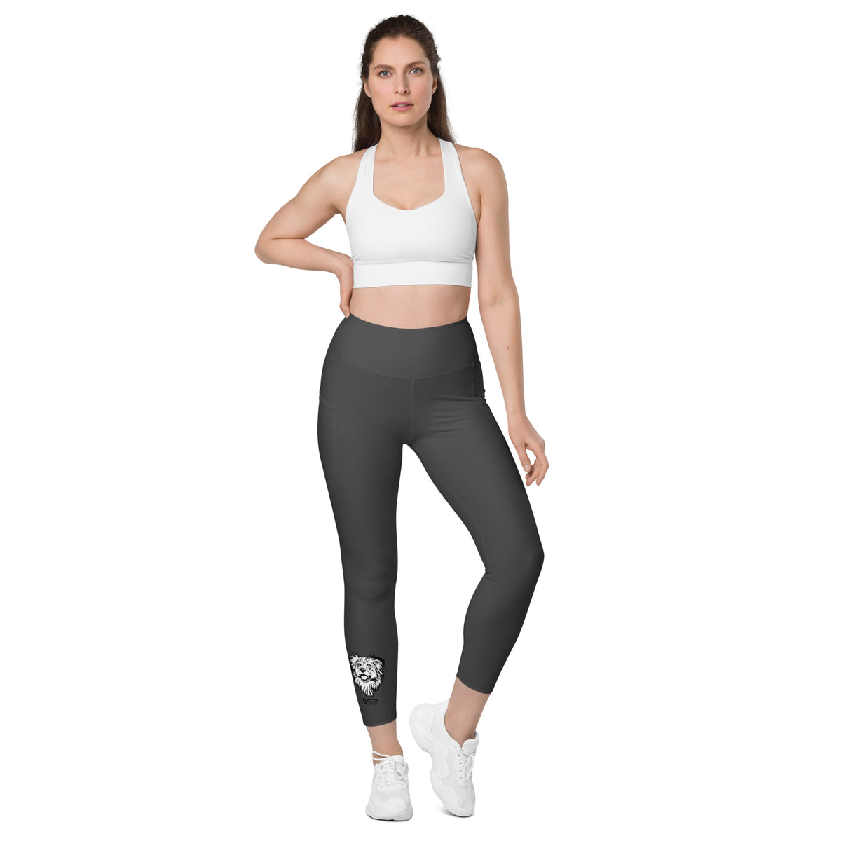 Shannaha92 - Damen-Leggings mit Tasche und Druck