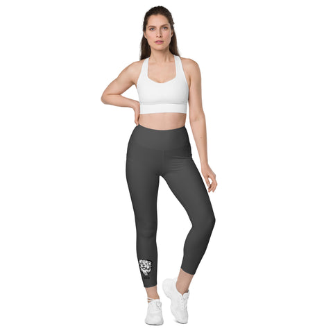 Shannaha92 - Damen-Leggings mit Tasche und Druck