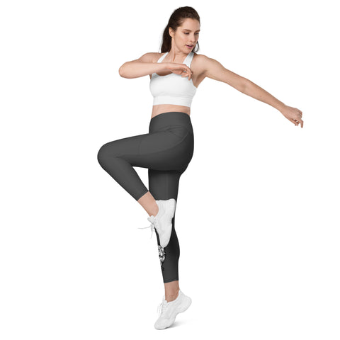 Shannaha92 - Damen-Leggings mit Tasche und Druck