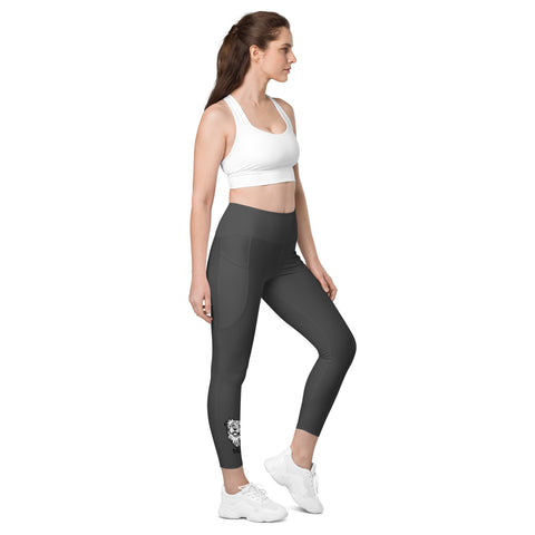 Shannaha92 - Damen-Leggings mit Tasche und Druck