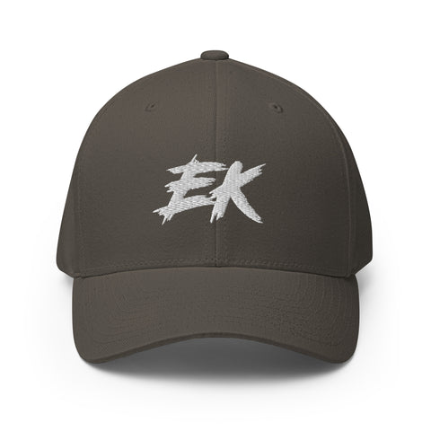 Eumelkater - Flexfit-Cap mit geschl. Rückseite mit Stick
