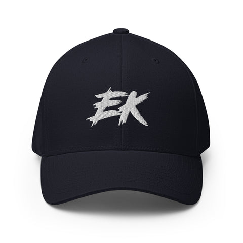 Eumelkater - Flexfit-Cap mit geschl. Rückseite mit Stick