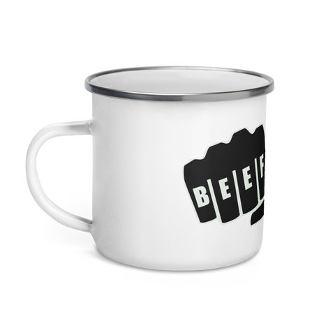 AndyWu - Emailletasse mit Druck