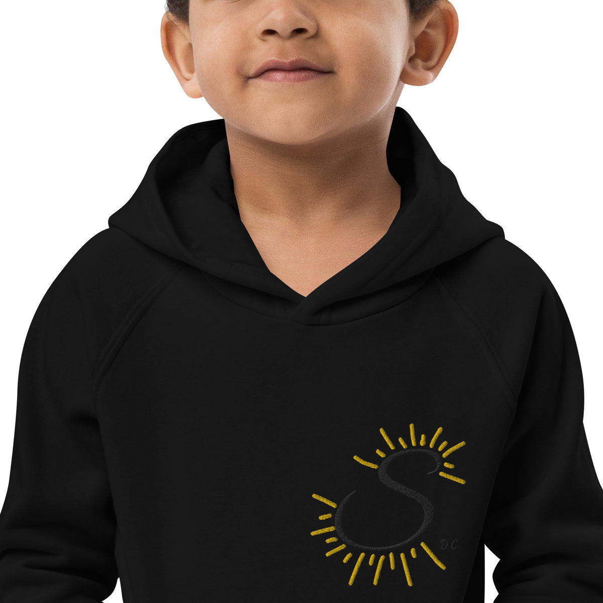 Sunshine_girl1 - Kinder-Bio-Hoodie mit Stick