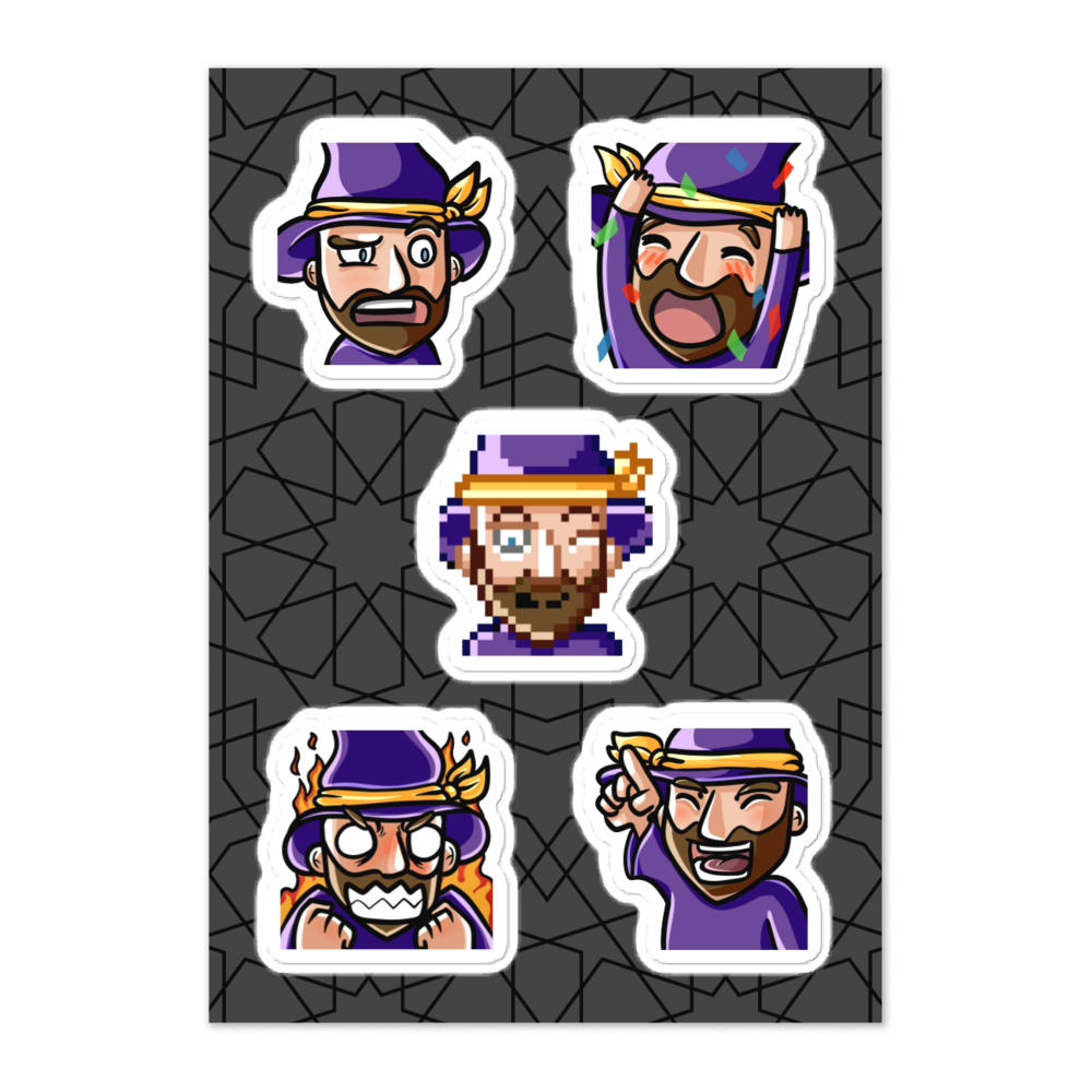 Turbomagier - Stickerblatt