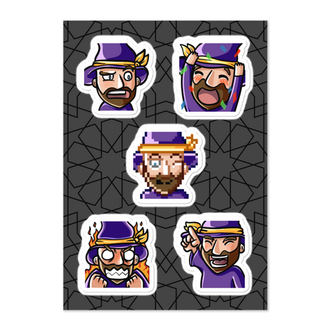 Turbomagier - Stickerblatt