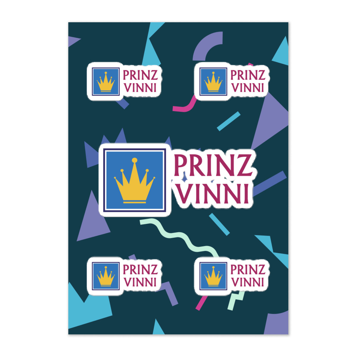 prinzvinni50 - Sticker-Blatt