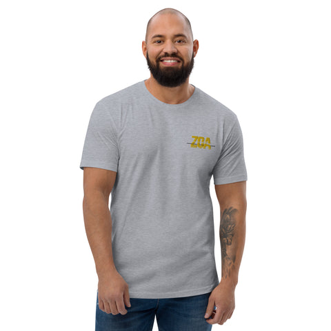 ZOA__ - Enganliegendes Herren-T-Shirt mit Stick