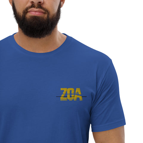 ZOA__ - Enganliegendes Herren-T-Shirt mit Stick