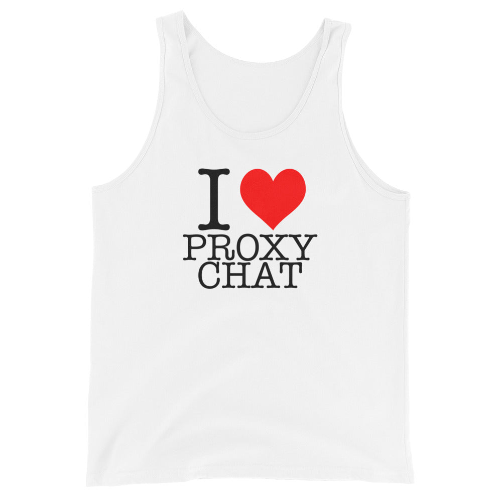 Schmier316 - "I Love Proxy Chat" Herren-Tank-Top mit Druck