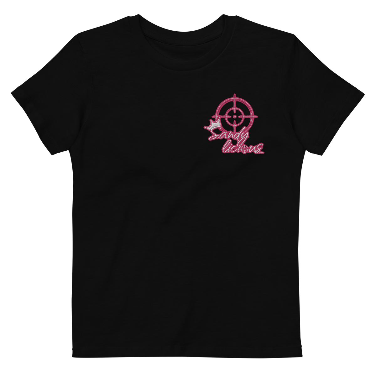 Sandylicious_ - Kinder-T-Shirt aus Bio-Baumwolle mit Stick