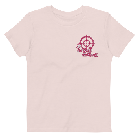 Sandylicious_ - Kinder-T-Shirt aus Bio-Baumwolle mit Stick