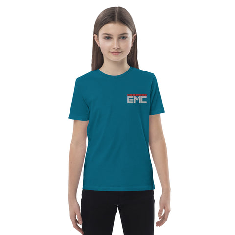 Twitcherlab/DJ-EMC - Kinder-T-Shirt aus Bio-Baumwolle mit Stick