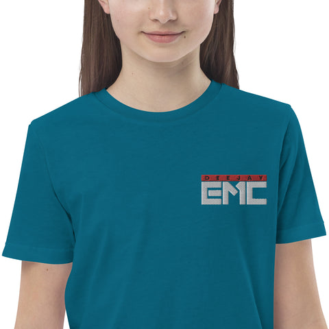 Twitcherlab/DJ-EMC - Kinder-T-Shirt aus Bio-Baumwolle mit Stick