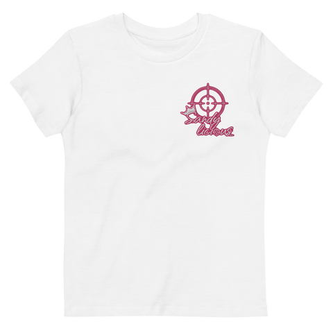 Sandylicious_ - Kinder-T-Shirt aus Bio-Baumwolle mit Stick