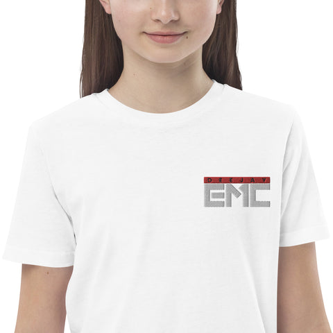 Twitcherlab/DJ-EMC - Kinder-T-Shirt aus Bio-Baumwolle mit Stick