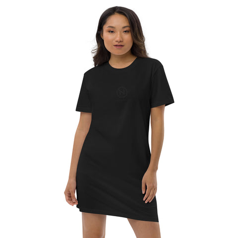 naekknok - T-Shirt-Kleid aus Bio-Baumwolle mit Stick