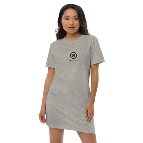 naekknok - T-Shirt-Kleid aus Bio-Baumwolle mit Stick