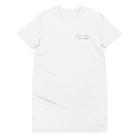 LulusWunderwelt - T-Shirt-Kleid aus Bio-Baumwolle mit Stick