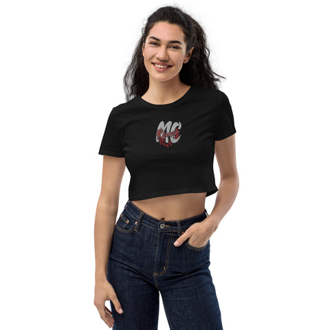MC_REINERx - Crop-Top aus Bio-Baumwolle mit Stick