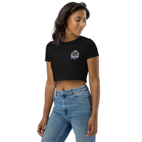 Scorchlabert - Damen-Crop-Top aus Biobaumwolle mit Druck