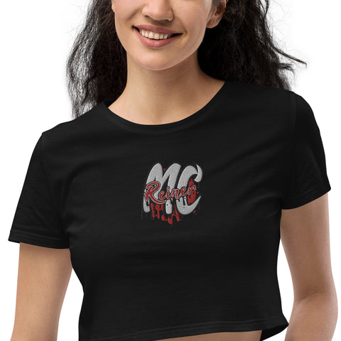 MC_REINERx - Crop-Top aus Bio-Baumwolle mit Stick