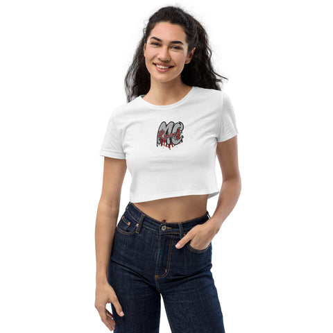 MC_REINERx - Crop-Top aus Bio-Baumwolle mit Stick