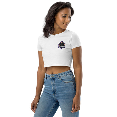 Scorchlabert - Damen-Crop-Top aus Biobaumwolle mit Druck