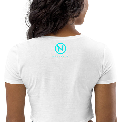 naekknok - Crop Top mit Stick und Druck