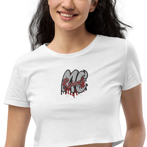 MC_REINERx - Crop-Top aus Bio-Baumwolle mit Stick