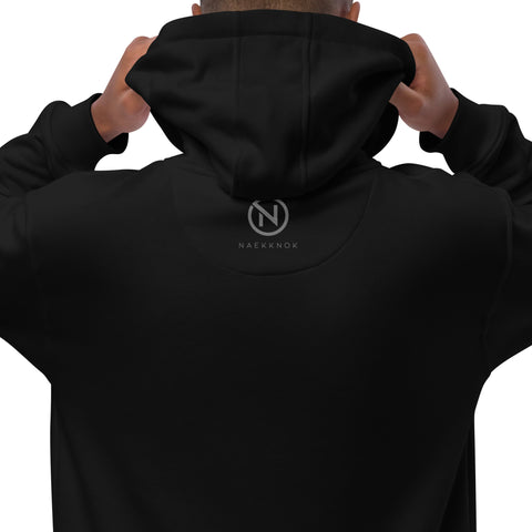 naekknok - Premium-Bio-Hoodie mit Stick und Druck